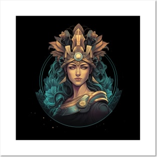 Athena, Greek Goddess of Wisdom and War Posters and Art